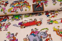 Teplákovina - Čtyřlístek - béžová