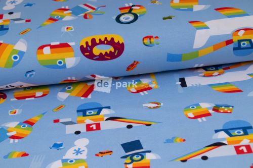 Úplet DUHÁČEK - světle modrá