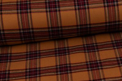 Tartan - skotská kostka - koňaková (9)