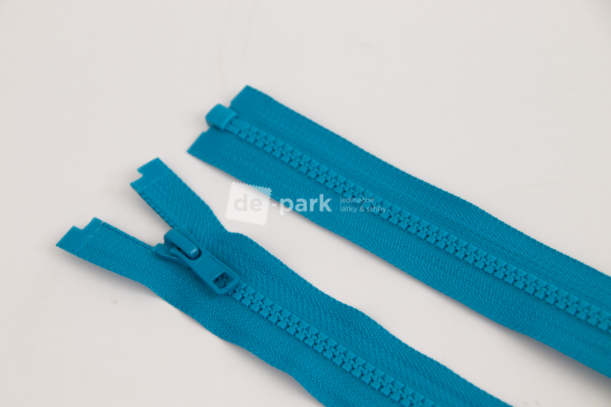 Levně Zip YKK - 65cm - dělitelný - tyrkysová - 659