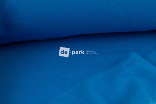 Počesaná teplákovina silná - chrpa