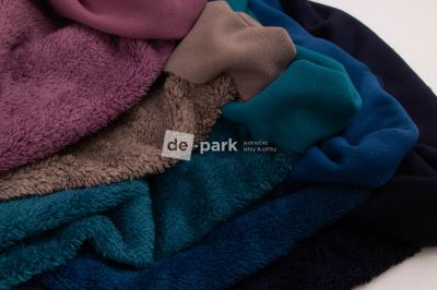 DOUBLEFACE FLEECE - černomodrá - 1 ks - 0,60 m (8)