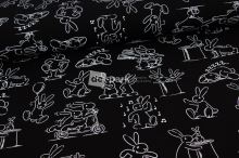 Teplákovina - Bob a Bobek - černá - 999