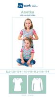 Papírový střih 2v1 - Anetka vel.122-164