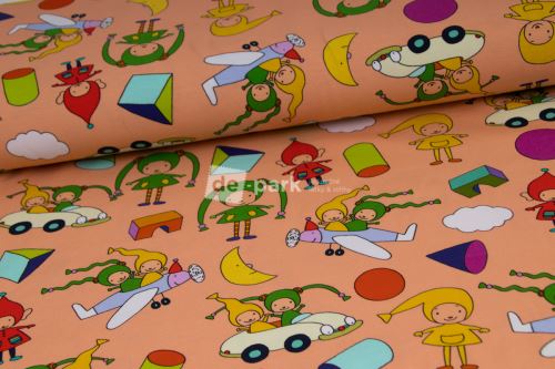 Úplet - Kouzelná školka - meruňková