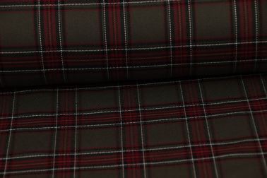 Tartan - skotská kostka - khaki