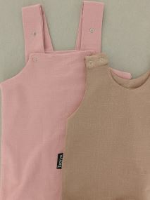 Teplákovina - Džínsový vzhľad - dusty pink (1)