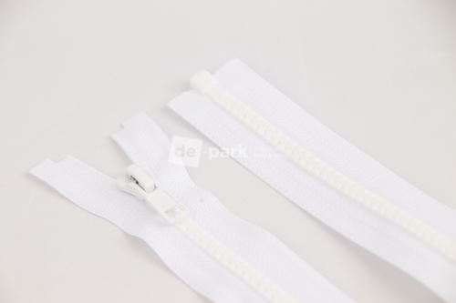 Zip YKK - kostěný dělitelný - bílá - 1001