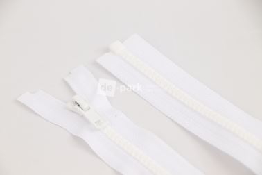 Zip YKK - kostěný dělitelný - bílá - 1001