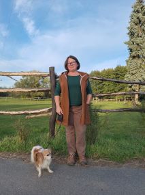 Počesaná teplákovina silná - kaštanová (6)