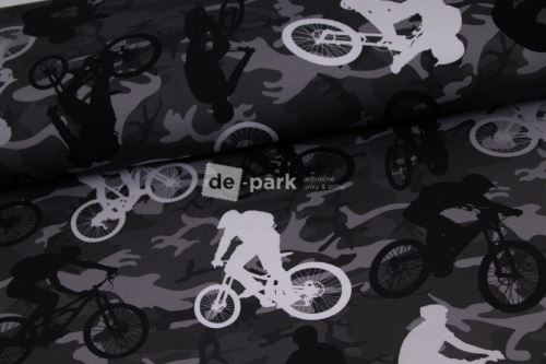 DESIGNED BY DE-PARK - Teplákovina - Cyklisti na maskáči