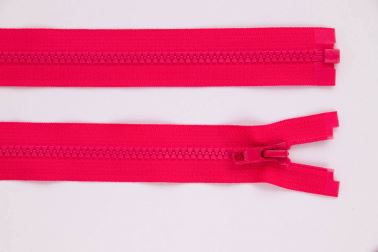 Zip YKK - 75cm - dělitelný - sytě růžová - 345