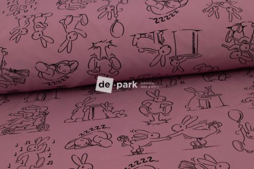 Zimní softshell 10/3 - Bob a Bobek - tmavá starorůžová Zimní softshell 10/3 - Bob a Bobek - tmavá starorůžová