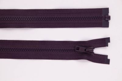 Zip YKK - kostěný dělitelný - temně ostružinová - 449