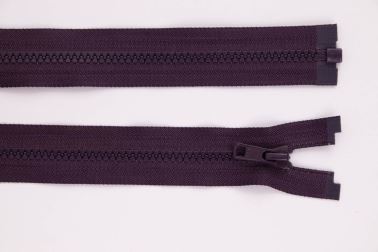 Zip YKK - kostěný dělitelný - temně ostružinová - 449
