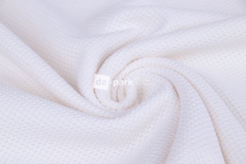 Teplákovina 3D - mascarpone  - kus - 0,40 m