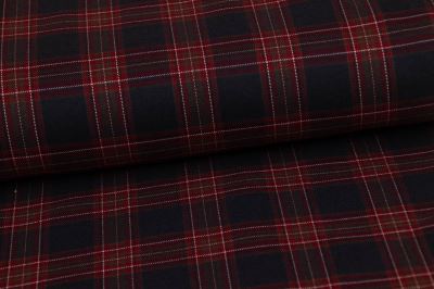 Tartan - skotská kostka - vínová
