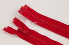 Zip YKK - 65cm - dělitelný - červená - 337