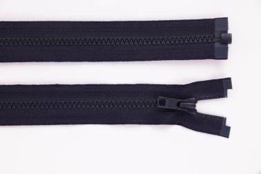 Zip YKK - kostený deliteľný - čiernomodrá - 549