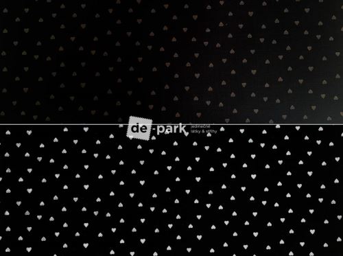 Softshell s beránkem - žíhaný - REFLEXNÍ - Srdíčka - černá Softshell s beránkem - žíhaný - REFLEXNÍ - Srdíčka - černá