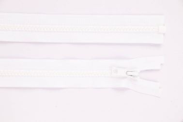 Zips YKK - kostený delitel'ný - biela - 001