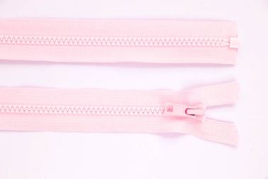 Zip YKK - kostěný dělitelný - světle růžová - 331