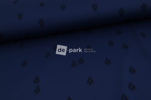 DESIGNED BY DE-PARK - Počesaný funkční úplet - KOLEKCE LES - námořnická modrá